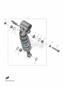 YZF1000D YZF-R1M (B4S1) drawing REAR SUSPENSION