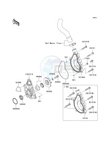 ER 650 A [ER-6N (AUSTRALIAN] (A6F-A8F) A6F drawing WATER PUMP