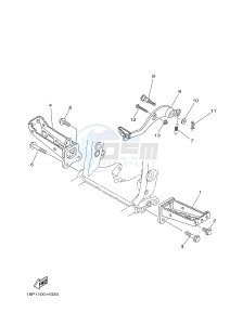 YFZ450R YFZ450RB (18PK 18PL) drawing STAND & FOOTREST