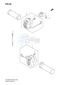 VS1400 (E3-E28) INTRUDER drawing HANDLE SWITCH