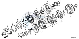 TRX500FM1H TRX500 ED drawing CLUTCH