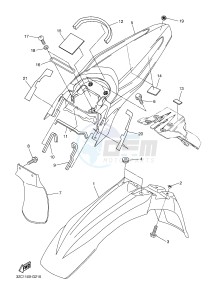 WR250X (32DP) drawing FENDER