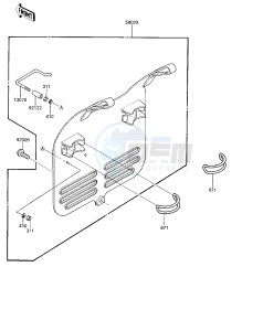 KX 125 C [KX125L] (C1) [KX125L] drawing NUMBER PLATE