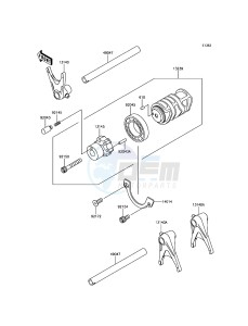 W800 EJ800AGS GB XX (EU ME A(FRICA) drawing Gear Change Drum/Shift Fork(s)