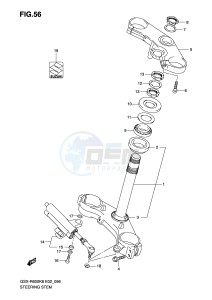 GSX-R600 (E2) drawing STEERING STEM