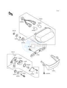 ZX 600 E [NINJA ZX-6] (E1-E3) [NINJA ZX-6] drawing TAILLIGHT-- S- -