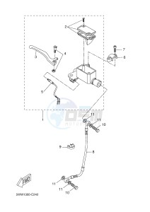 CW50N BOOSTER NAKED (2B7N 2B7N) drawing FRONT MASTER CYLINDER