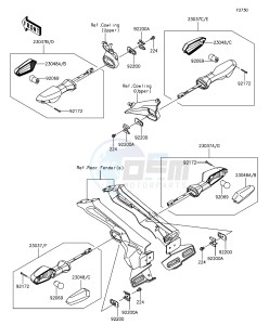 Z1000 ABS ZR1000GGF FR GB XX (EU ME A(FRICA) drawing Turn Signals