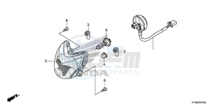 SH300ARE SH300ARE UK - (E) drawing HEADLIGHT