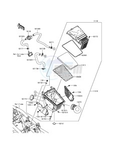 NINJA 250SL ABS BX250BGF XX (EU ME A(FRICA) drawing Air Cleaner