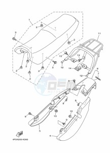 YBR125E (BN9J) drawing SEAT