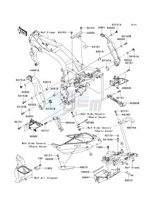 ZR 750 K [Z750S] (K6F) K6F drawing FRAME FITTINGS