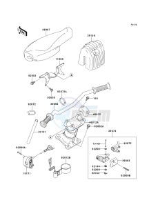 JT 900 B [900 STS] (B3-B4) [900 STS] drawing HANDLEBAR