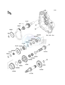 KAF 400 C [MULE 610 4X4 HARDWOODS GREEN HD] (C6F-C9F) C9F drawing TRANSMISSION