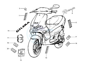 Runner VX-VXR 125-180 125 drawing Labels