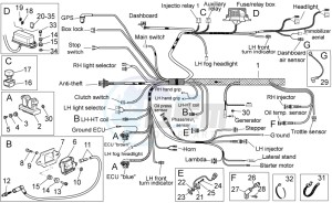 Stelvio 1200 1200 drawing Electrical system I