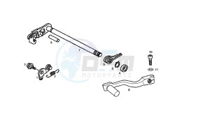 SENDA SM - 125 CC VTHSC2B1A 4T EU2 drawing GEAR CHANGE LEVER