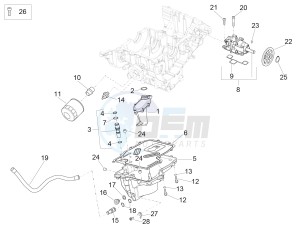 RSV4 1000 RR Racer Pack 2015 drawing Lubrication