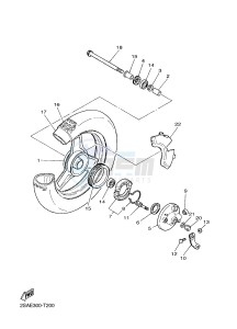 PW50 (2SAE) drawing FRONT WHEEL