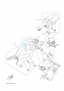 YZF125-A YZF-R125 (BGV2) drawing SEAT