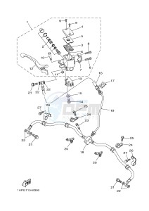 YFM700FWAD YFM700PSE GRIZZLY 700 EPS SPECIAL EDITION (2BGD 2BGE) drawing FRONT MASTER CYLINDER