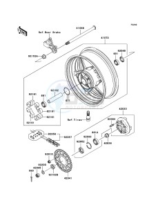 NINJA ZX-10R ZX1000-C2H FR GB XX (EU ME A(FRICA) drawing Rear Hub