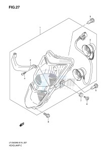 LT-Z400 (E19) drawing HEADLAMP (LT-Z400)