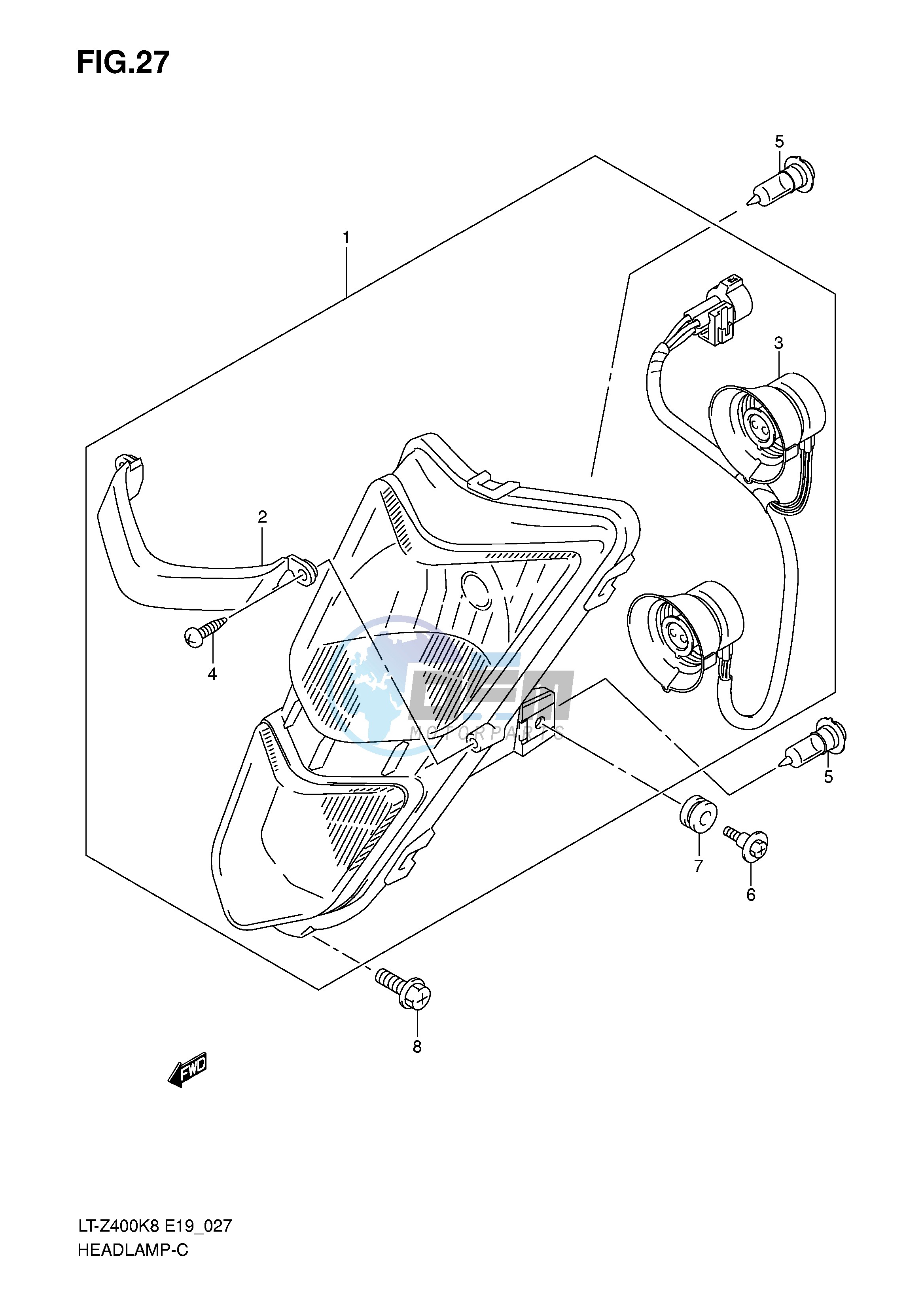 HEADLAMP (LT-Z400)