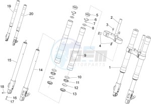 RS 125 4T E4 ABS (EMEA) drawing Front fork Ming Xing