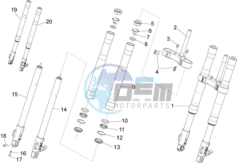 Front fork Ming Xing