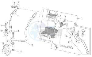 Breva V IE 850 drawing Clutch control complete