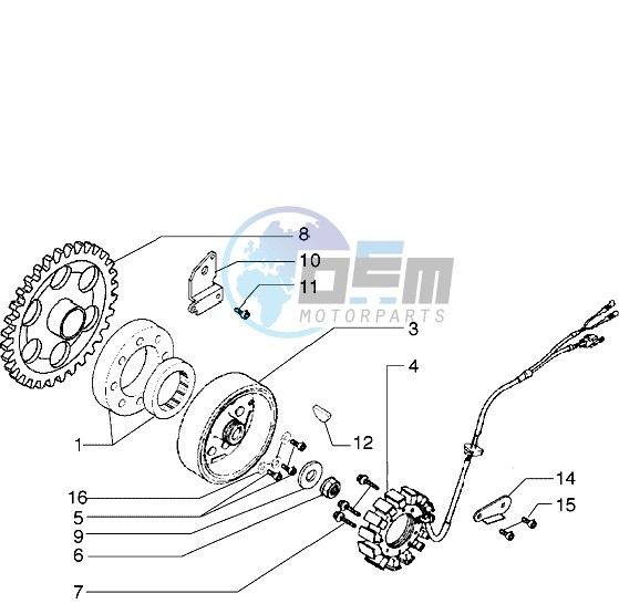 Flywheel magneto