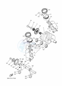 YZF250-A (B6P4) drawing CRANKSHAFT & PISTON