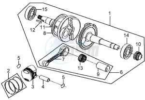 MIO 50 25KMH drawing CRANKSHAFT / PISTON / PISTON RING