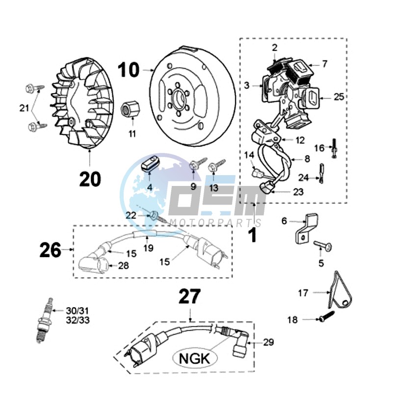 IGNITION PART / CDI BLACK