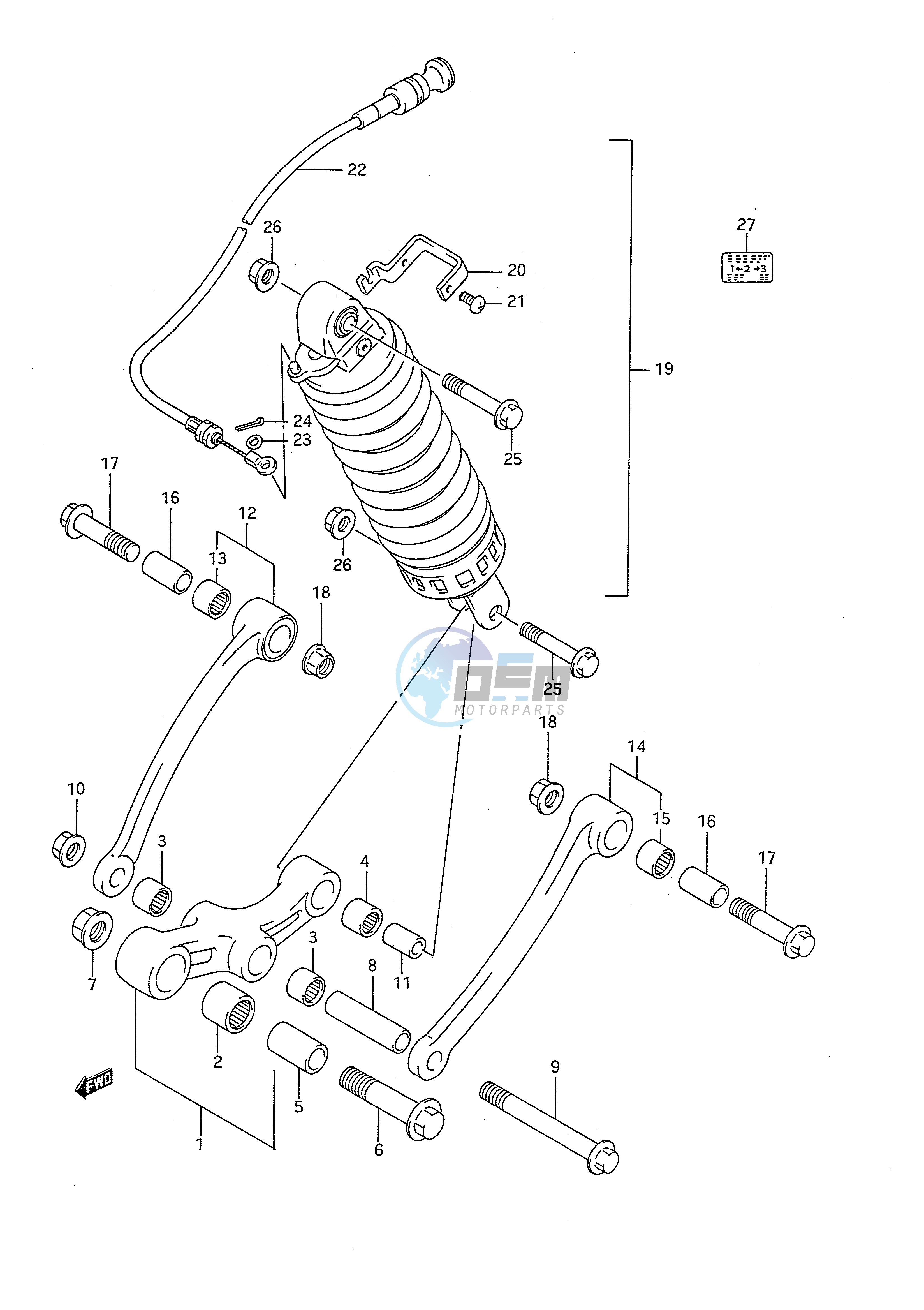 REAR CUSHION LEVER