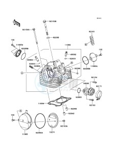 KLX125 KLX125CCF XX (EU ME A(FRICA) drawing Cylinder Head