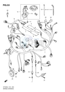 SFV650 (E21) Gladius drawing WIRING HARNESS (SFV650AL1 E21)