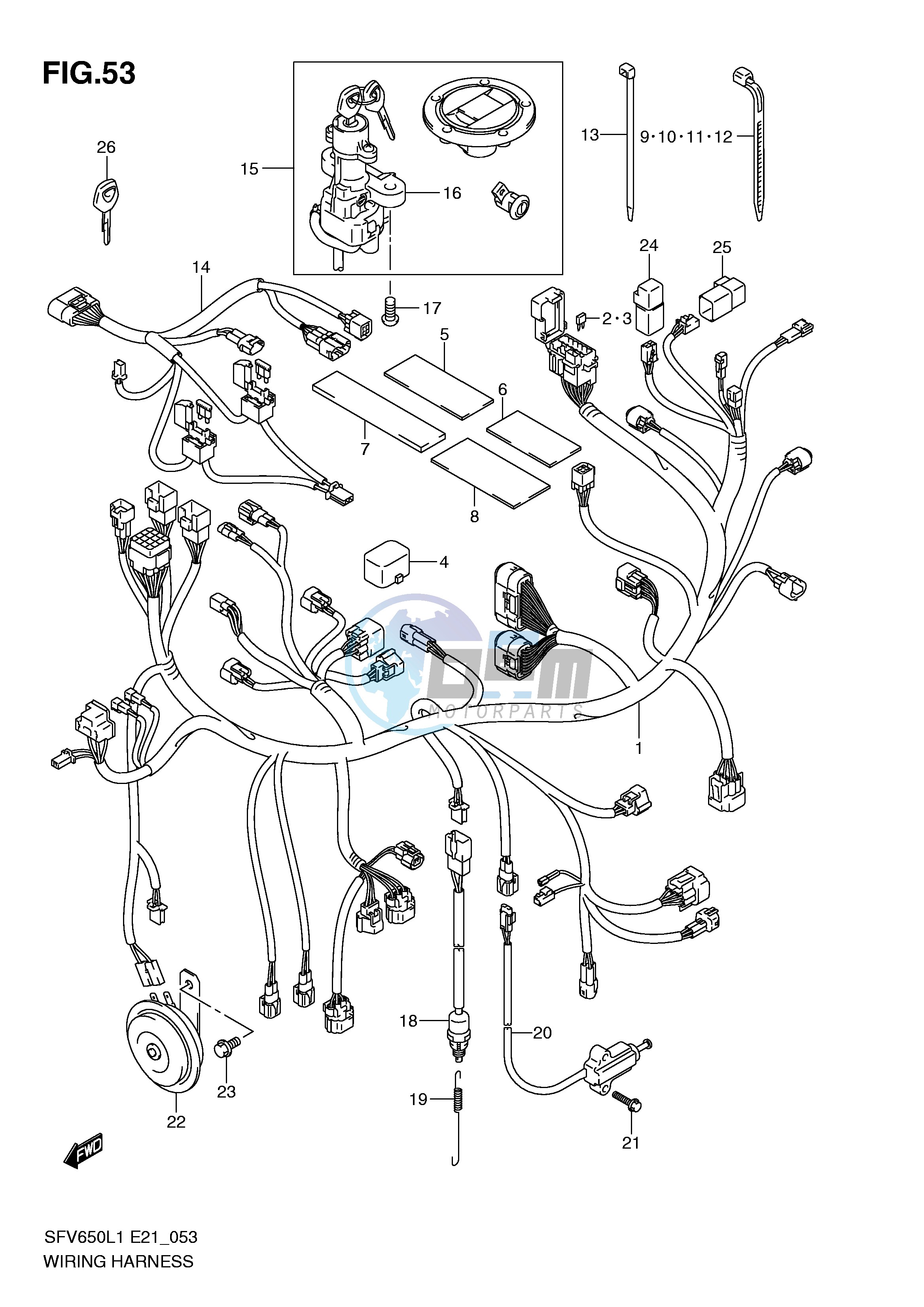 WIRING HARNESS (SFV650AL1 E21)