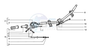 NRG 50 Pure jet drawing Handlebars component parts