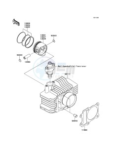 KLX110 KLX110CDF EU drawing Cylinder/Piston(s)