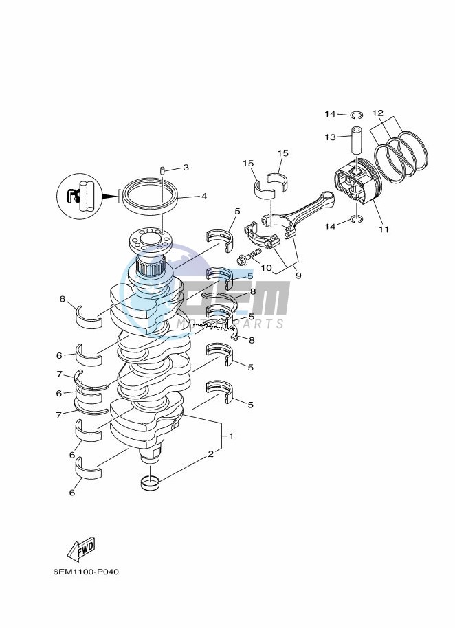 CRANKSHAFT--PISTON