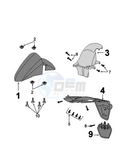 KISBEE 4T OY D drawing MUDGUARD