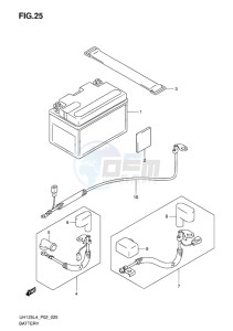 UH125 ABS BURGMAN EU drawing BATTERY