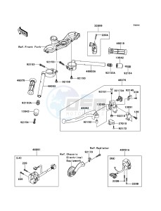 NINJA ZX-6R ZX600R9F FR GB XX (EU ME A(FRICA) drawing Handlebar