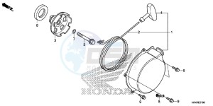 TRX500FE2E TRX500FE2 Europe Direct - (ED) drawing RECOIL STARTER