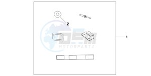 XL700V drawing U-LOCK ATT.