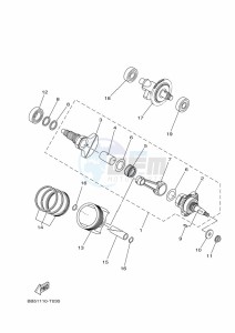 YFM450FWBD KODIAK 450 EPS (BEYL) drawing CRANKSHAFT & PISTON