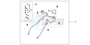 XL1000VA9 Europe Direct - (ED / ABS) drawing PANNIER STAY SET