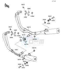 ZX 1000 B [NINJA ZX-10] (B3) [NINJA ZX-10] drawing MUFFLER-- S- -